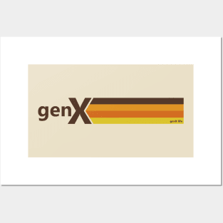 Gen X Retro Stripes Posters and Art